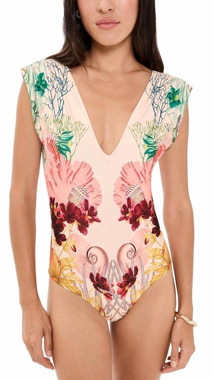 NEW CAROLINA K liset one piece swimsuit in sea elements